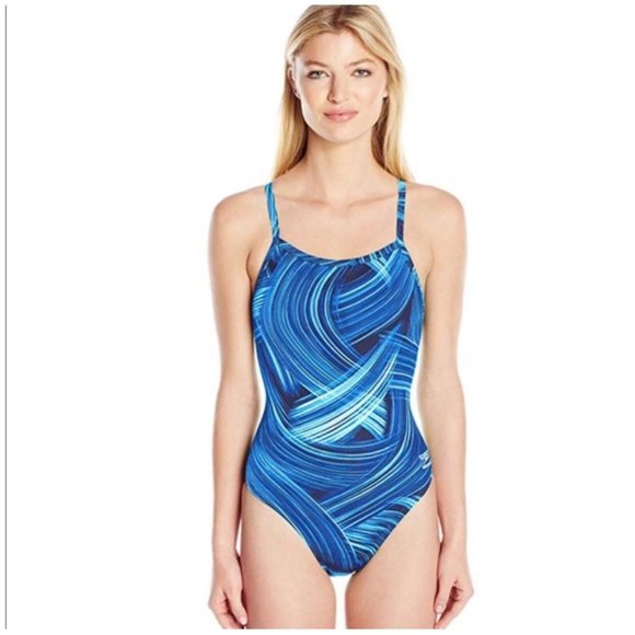Speedo Women's TURBO STROKE One Piece Swimsuit 28 - Picture 1 of 9